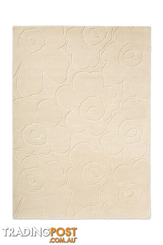 Marimekko Piirto Unikko Natural White 133701 Rug 300X80CM -...