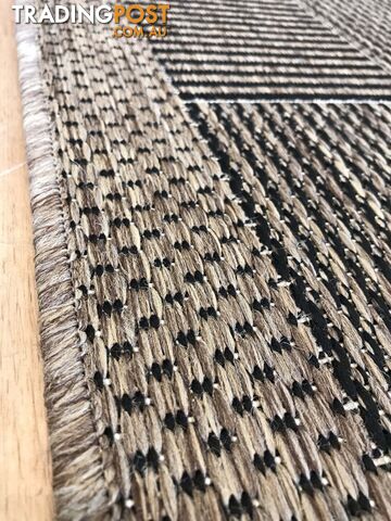 Suva Squares Black Coffee 22 112 Hallway Runner Non Slip 10M  - 22-112-BC - photo 5 of 8