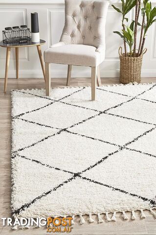 Saffron 22 White Rug 300X80CM - SAF-22-WHT-300X80
