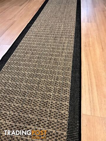 Suva Coffee Black 405 121 Hallway Runner Non Slip 2.5M  - 405-121