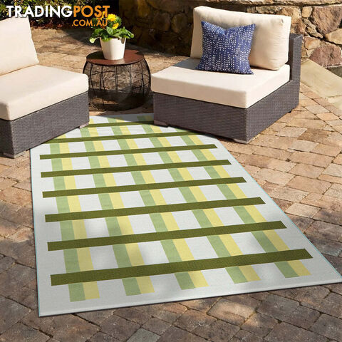 Vista Lattice Green Rug 285X200CM - VTA-LAT-GREEN-285X200
