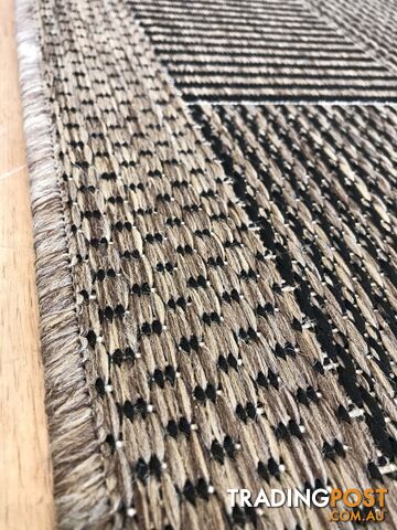 Suva Squares Black Coffee 22 112 Hallway Runner Non Slip 8.5M  - 22-112-BC - photo 5 of 8
