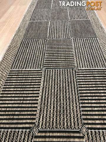 Suva Squares Black Coffee 22 112 Hallway Runner Non Slip 8.5M - 22-112-BC - photo 2 of 8
