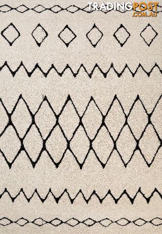 Luana 12 Ivory Charcoal Rug 200 x 290CM - CLUANA1215-IVORYCHAR