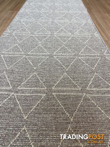 Roma Triangles Mocha Hallway Runner 67CM Wide 2M - photo 2 of 6