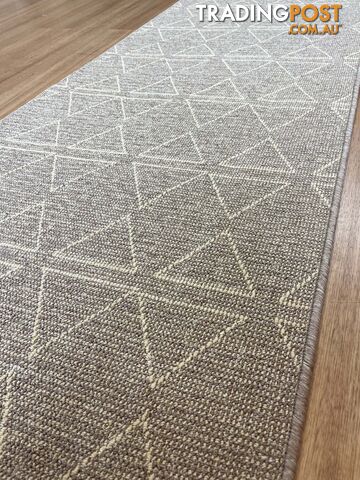 Roma Triangles Mocha Hallway Runner 67CM Wide 2M  - photo 5 of 6