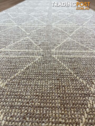 Roma Triangles Mocha Hallway Runner 67CM Wide 2M - photo 3 of 6