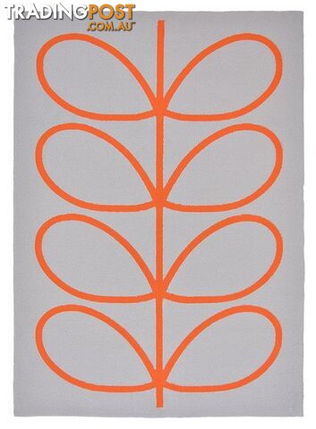 Giant Linear Stem Persimmon Outdoor Rug 280 x 200CM  - BC-OK-460703-280X200