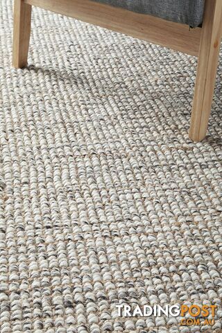 Arabella Wool Jute Grey Rug 400X80CM  - ARA-GREY-400X80