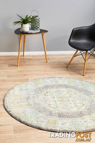 Century 944 Grey Round Rug 150X150CM - CEN-944-GREY-150X150