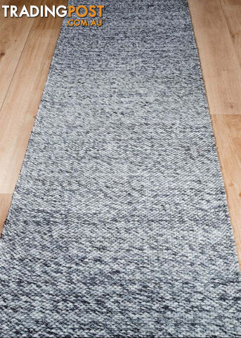 Lani Dark Grey NZ Wool Hallway Runner 80CM Wide 10.5M - Park Lane Dark Grey 80cm...