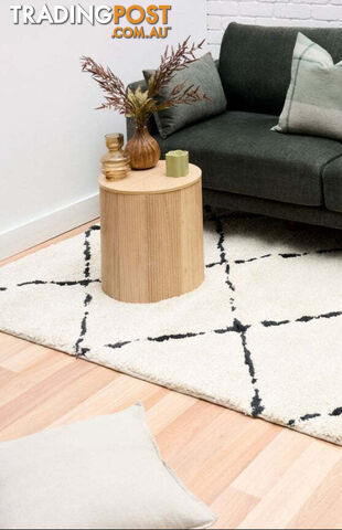Luana 4 Ivory Charcoal Rug 160 x 230CM - BLUANA4155-IVRCHAR