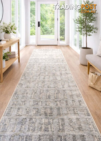 Boho Ivory Hallway Runner 80CM Wide 2.5m - Carvan Ivory 5372 A