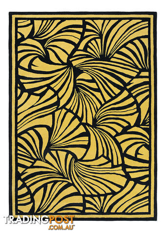 Florence Broadhurst Japanese Fans Gold 039305 350X250CM - BC-FB-039305-350X250