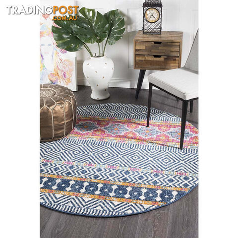 Oasis Sabrina Multi Tribal Round Rug 150X150cm - OAS-455-MUL-150X150