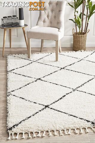 Saffron 22 White Rug 290X200CM - SAF-22-WHT-290X200