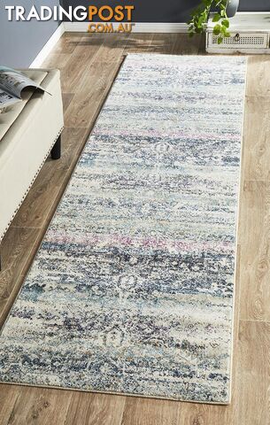 Museum Layton Blue Runner 300X80CM - MUS-865-BLUE-300X80