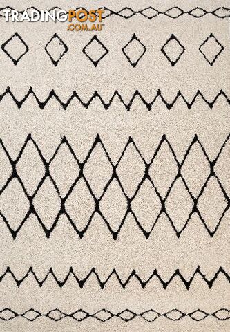 Luana 12 Ivory Charcoal Rug 240 x 380CM - DLUANA1215IVORYCHAR