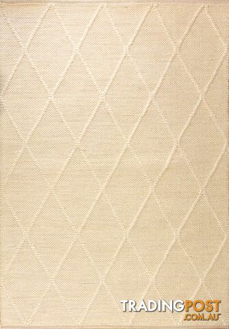Diamond Cream Felted Wool Rug 240 x 320CM - DCOLOMBO-CREAM