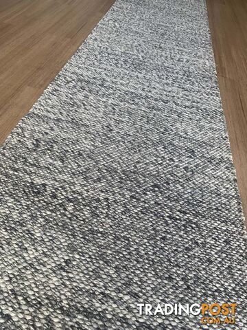 Lani Dark Grey Hallway Runner 80CM Wide 14M  - Park Lane Dark Grey 80cm Runner