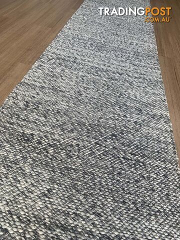 Lani Dark Grey Hallway Runner 80CM Wide 16M  - Park Lane Dark Grey 80cm Runner