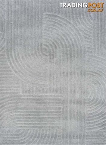 Marli Light Grey Retro Rug 240x320cm - DMARLI12417-LTGREY