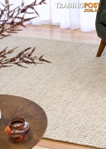 Sasha NZ Wool Blend Rug Light Grey 155x255cm - BDASHA-LTGREY