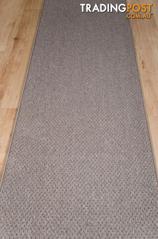 Phoenix Taupe Hall Runner 67cm Wide Non Slip Backing 1M - TANGO - TAUPE 80CM - photo 2 of 7