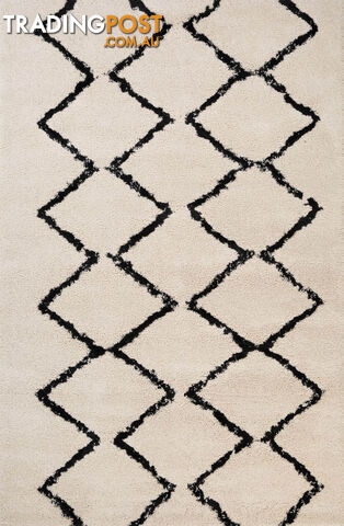 Luana 7 Ivory Charcoal Rug 240 x 320CM - DLUANA701-IVORYCHAR