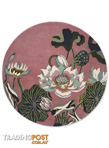 Wedgwood Waterlily Dusty Rose 038602 Round 200X200CM - BC-WED-038602-200X200