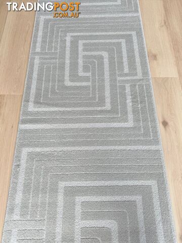 Summit Maze Grey Hallway Runner 80cm Wide 1M - OZLO - 7606511 ASH - photo 2 of 6