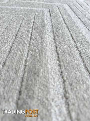 Summit Maze Grey Hallway Runner 80cm Wide 1M  - OZLO - 7606511 ASH - photo 5 of 6