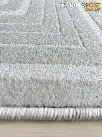 Summit Maze Grey Hallway Runner 80cm Wide 1M - OZLO - 7606511 ASH - photo 4 of 6