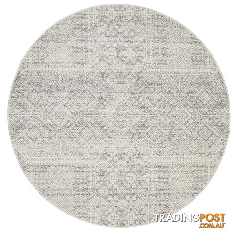 Mirage Zelda Silver Grey Round Rug 240X240CM - MIR-351-SIL-240X240 - photo 2 of 3