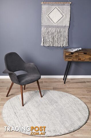 Mirage Zelda Silver Grey Round Rug 200X200CM - MIR-351-SIL-200X200 - photo 1 of 3