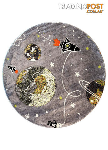 Cotton Candy D359A Space Grey ROUND 150x150cm - CC-D359A-Grey-150x150