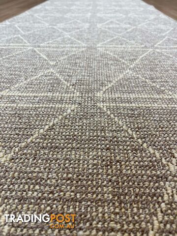 Roma Triangles Mocha Hallway Runner 67CM Wide 1M - Aqaba Mocha 67Cm - photo 3 of 13