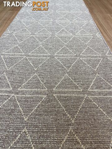 Roma Triangles Mocha Hallway Runner 67CM Wide 1M - Aqaba Mocha 67Cm - photo 2 of 13