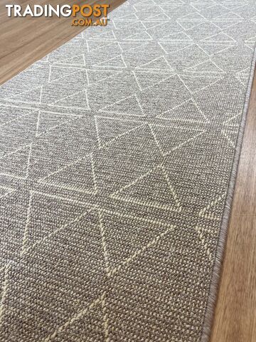 Roma Triangles Mocha Hallway Runner 67CM Wide 1M  - Aqaba Mocha 67Cm - photo 5 of 13