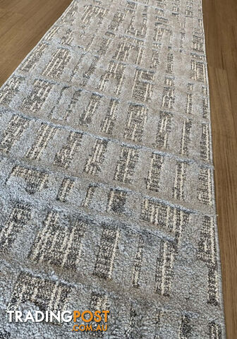 Boho Ivory Hallway Runner 80CM Wide 5M  - Carvan Ivory 5372 A