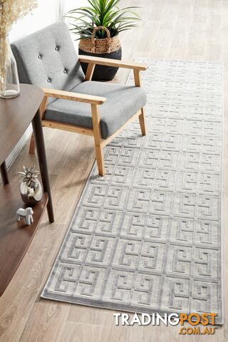 York Brenda Silver Runner Rug 400X80CM - YRK-BREN-SIL-400X80