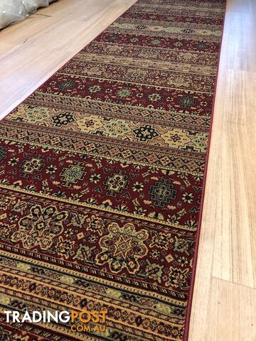 Afghan Red Hallway Runner 80CM Wide 1M  - Afghan 135 Red - photo 5 of 25