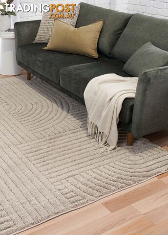 Marli Beige Retro Rug 160x230cm - BMARLI12417-BEIGE