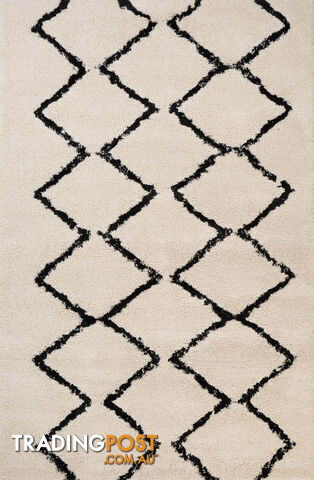 Luana 7 Ivory Charcoal Rug 200 x 290CM - CLUANA701-IVORYCHAR