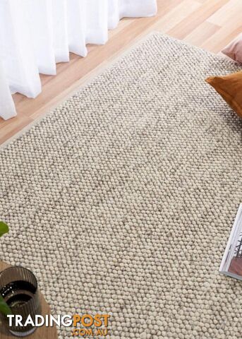 Rustica Silver Wool 155 x 225CM - BRUSTA-SILVER
