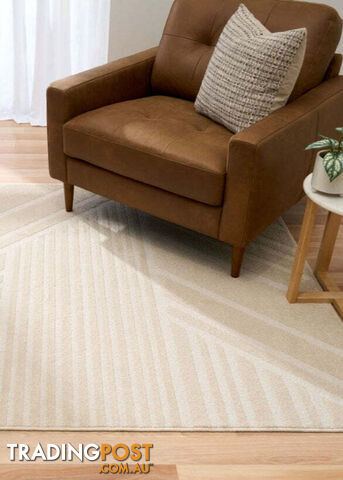 Maze Diagonal Ecru 200x290CM - COZLO766509-ECRU