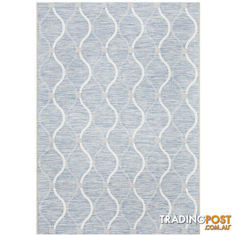 Terrace Denise Trellis Rug Blue 300X80CM - TER-5501-BLU-300X80 - photo 2 of 7