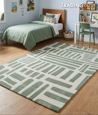 Cushy Wila Green Rug 290X200CM - CUSH-WILA-GRE-290X200