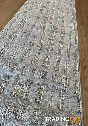 Boho Ivory Hallway Runner 80CM Wide 15M  - Carvan Ivory 5372 A