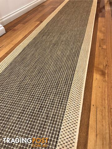 Suva Coffee Natural 17 721 Hallway Runner Non Slip 12M  - 17-721